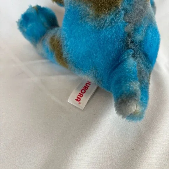 Aurora Blue Camo T-Rex Dinosaur Plush 7in Stuffed Animal - Picture 5 of 6
